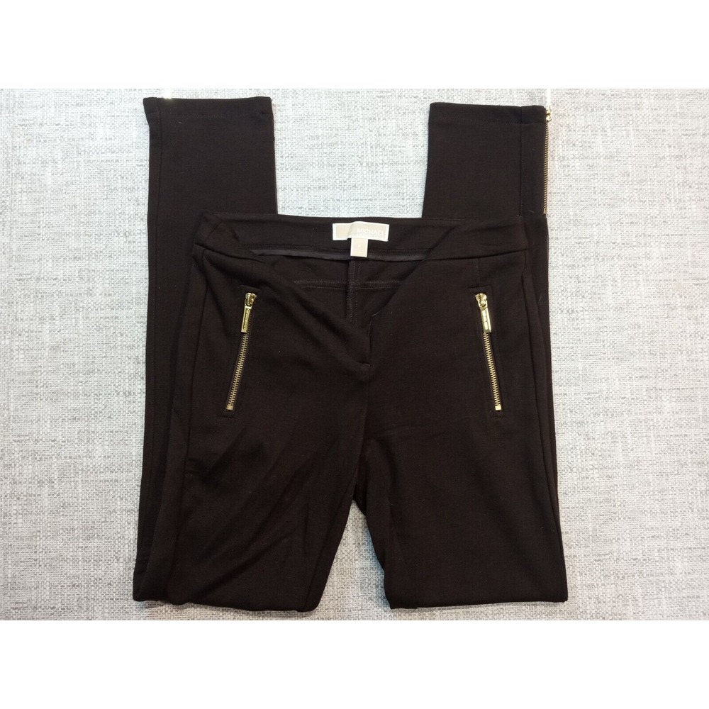 Michael Kors Size 4 X‎ 28 Inseam Brown  Rayon Polyester Spandex